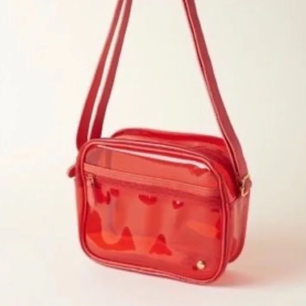 Stephanie Johnson Crossbody Bag See Through Red Small NWT